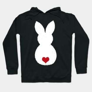 Cute Easter Bunny with Love Heart Hearts Sweet Hoodie